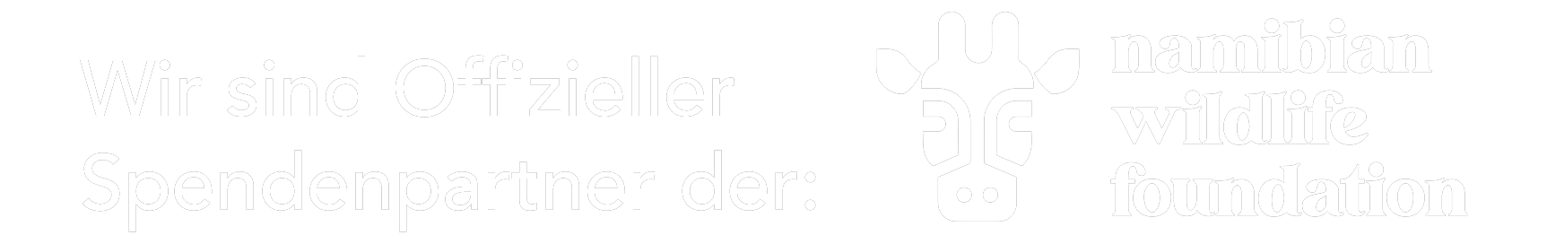 Offizieller Spendenpartner der Namibian Wildlife Foundation